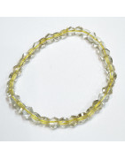 Bracelet Quartz Lemon Pierres Facettées 6mm