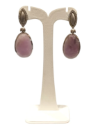 Boucles Kunzite et Zirconium Argent 925