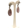 Boucles Kunzite et Zirconium Argent 925