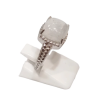 Bague Pierre de Lune Carré Argent 925 Tressé Taille 56