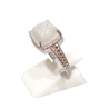 Bague Pierre de Lune Carré Argent 925 Tressé Taille 56