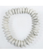 Bracelet Howlite Disques de Pierres
