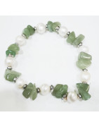 Bracelet Aventurine Baroque et Perles d'Eau Douce