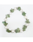 Bracelet Aventurine Baroque et Perles d'Eau Douce