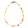 Bracelet Opale de Feu Petites Briques avec Fermoir Acier 19 cm