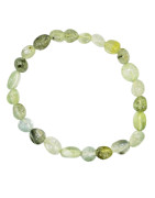 Bracelet Prehnite Pierres Roulées "Olives"
