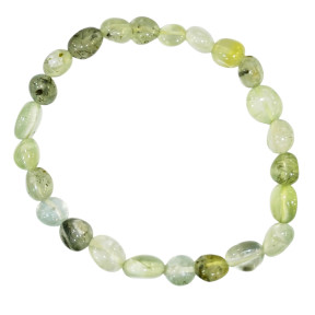 Bracelet Prehnite Pierres Roulées "Olives"