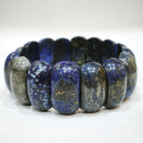 Bracelet Lapis-Lazuli Lamelles 24mm