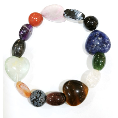 Bracelet Multipierres Cœurs Modèle 2
