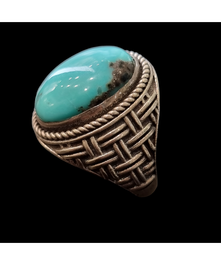 Bague Turquoise argent 925 Taille 64