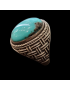 Bague Turquoise argent 925 Taille 64