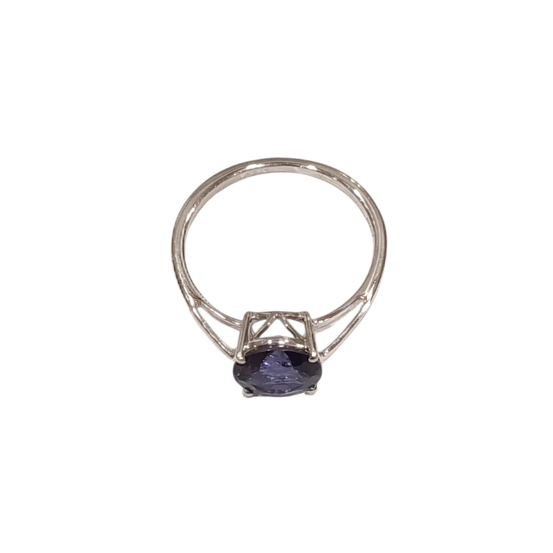 Bague Tanzanite Ronde Argent 925 Taille 56
