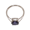 Bague Tanzanite Ronde Argent 925 Taille 56
