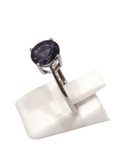 Bague Tanzanite Ronde Argent 925 Taille 56