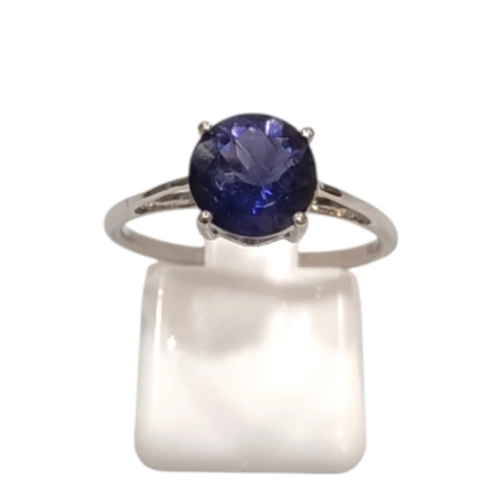 Bague Tanzanite Ronde Argent 925 Taille 56