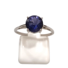 Bague Tanzanite Ronde Argent 925 Taille 56