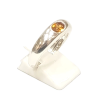 Bague Citrine Ovale Facetté Argent 925 Taille 61
