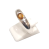 Bague Citrine Ovale Facetté Argent 925 Taille 61