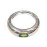 Bague Péridot Ovale Facettée Argent 925 Taille 61