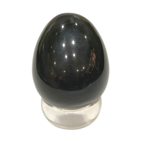Œuf de Yoni Obsidienne Œil Céleste 4cm