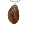 Pendentif Ambre de la Baltique Baroque sur Cordon Réglable