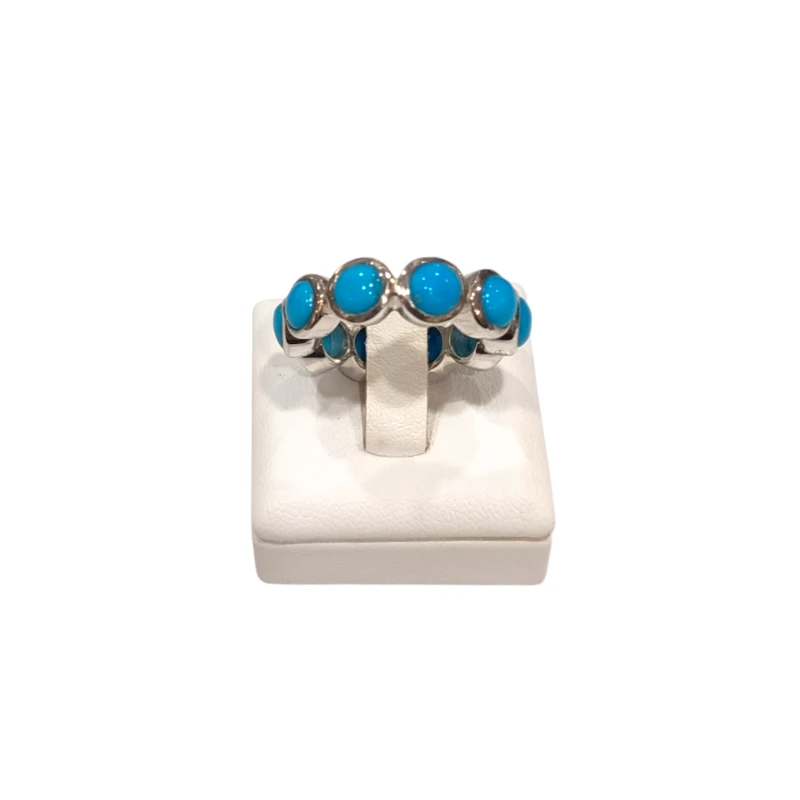 Bague Turquoise de Californie Argent 925 Taille 54