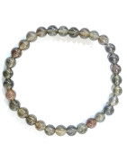 Bracelet Œil de chat cristallisé A+ Pierres rondes 6mm