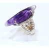 Bague Améthyste Argent 925 Taille 58 Création "Meirea L'Atelier"
