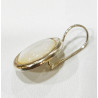 Boucles Nacre Cabochon Ovale 2cm