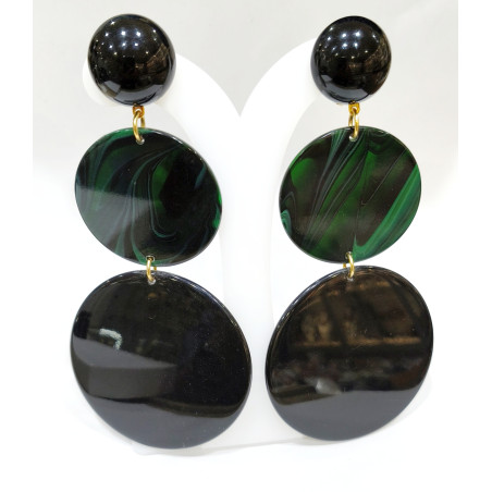 Boucles Bakélite Créateur 14 cm à Clips