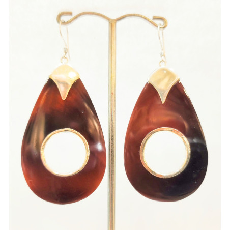 Boucles Corne Argent 925 1