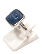 Bague Cyanite Carré Argent 925 Taille Réglable