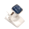 Bague Cyanite Carré Argent 925 Taille Réglable