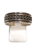 Anneau Celtique Argent 925 Ciselé Taille 64