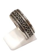 Anneau Celtique Argent 925 Ciselé Taille 64