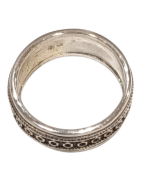 Anneau Celtique Argent 925 Ciselé Taille 64