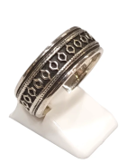 Anneau Celtique Argent 925 Ciselé Taille 69