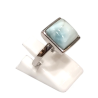 Bague Larimar Carrée Argent 925 Taille 53