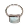 Bague Larimar Carrée Argent 925 Taille 53