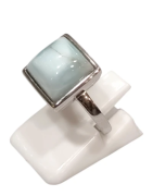 Bague Larimar Carrée Argent 925 Taille 53
