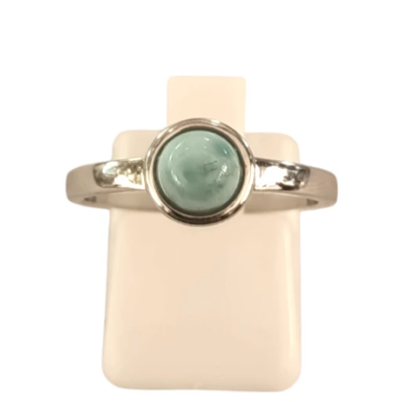Bague Larimar Ronde Argent 925 Taille 59