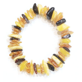 Bracelet Ambre Baltique Multicolore Baroque XL