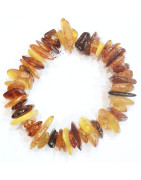 Bracelet Ambre Baltique Multicolore Baroque XXL