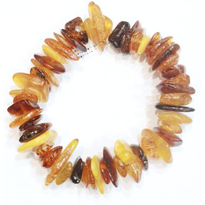 Bracelet Ambre Baltique Multicolore Baroque XXL