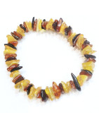 Bracelet Ambre Baltique Multicolore Baroque L
