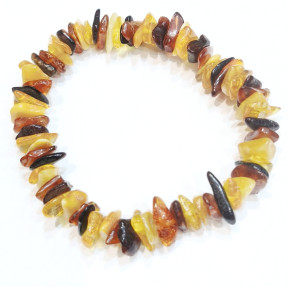 Bracelet Ambre Baltique Multicolore Baroque L