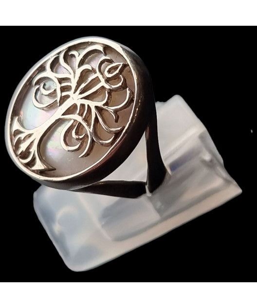 Bague Nacre Arbre de vie Argent 925