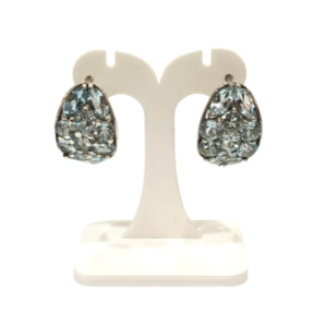 Boucles Topaze Bleue Argent 925