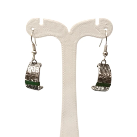 Boucles Cordon Acier Martelé