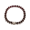 Bracelet Grenat Facetté Ovale Argent 925